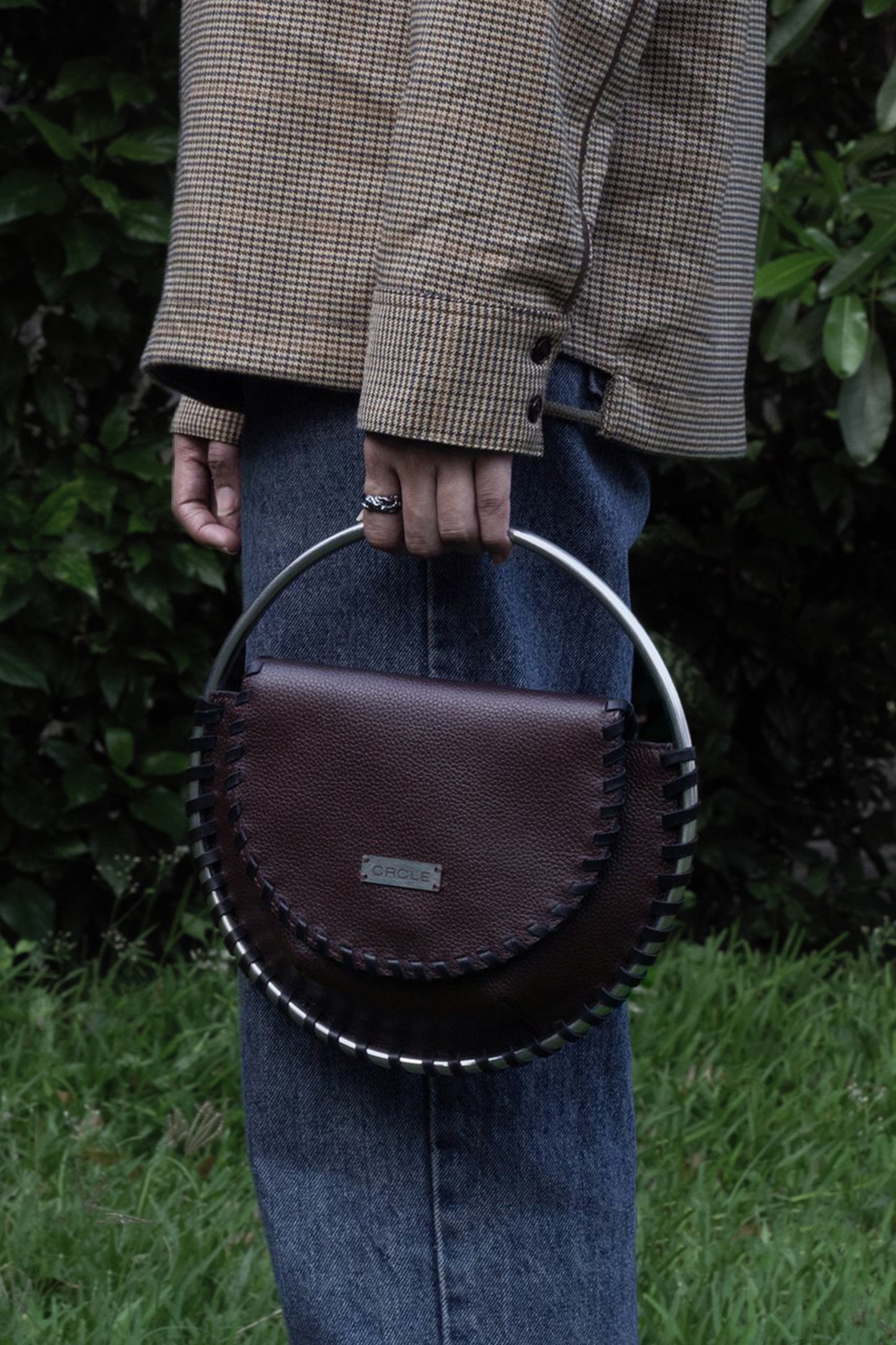 CRCLE BAG - BROWN