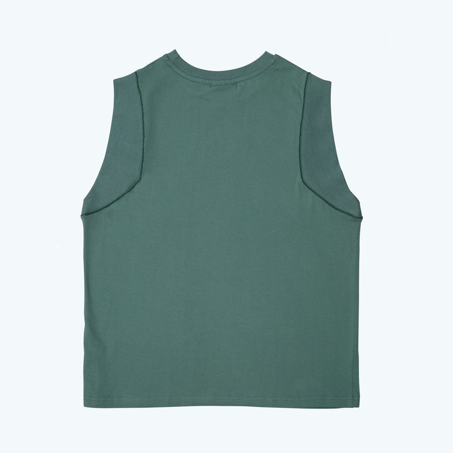 CRCLE SLEEVELESS TEE - SEA FOAM GREEN