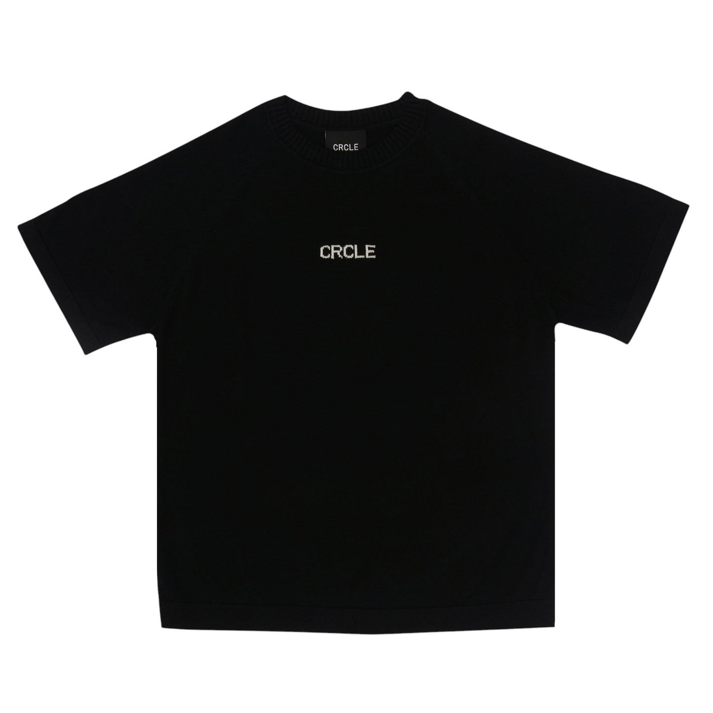 CRCLE KNIT TEE - BLACK