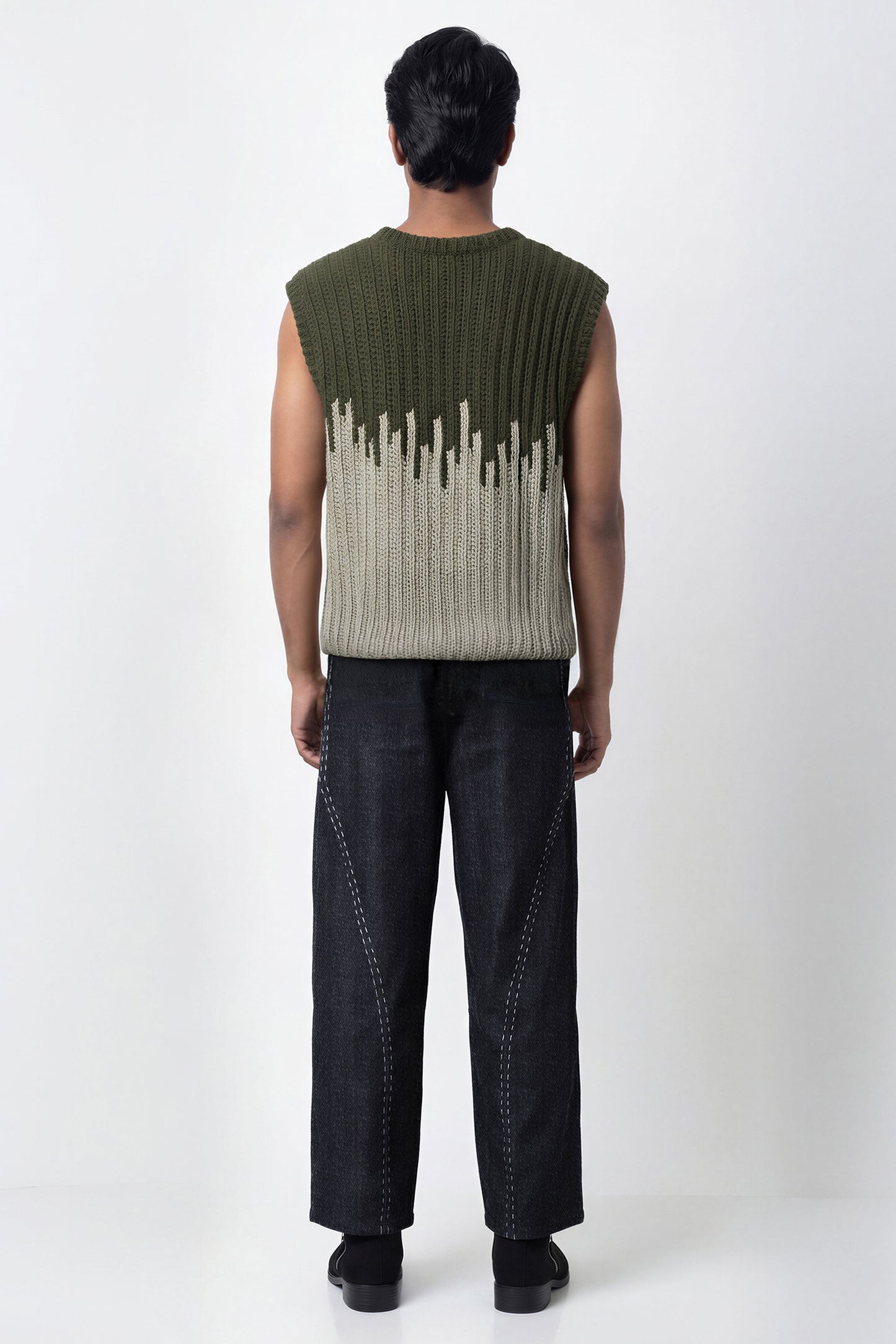 DRIP HAND CROCHETED SWEATER VEST