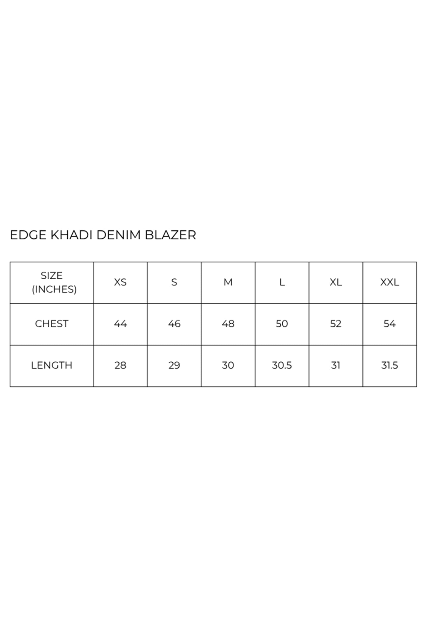 EDGE KHADI DENIM BLAZER