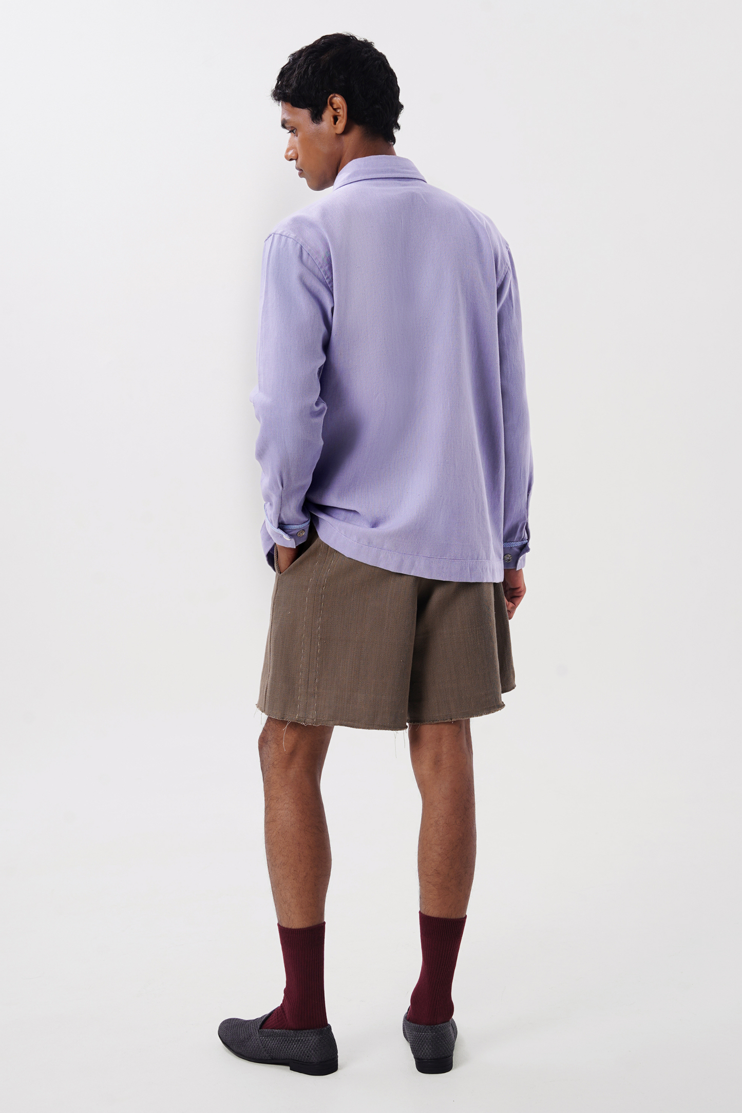 LINEAR KANTHA SHORTS