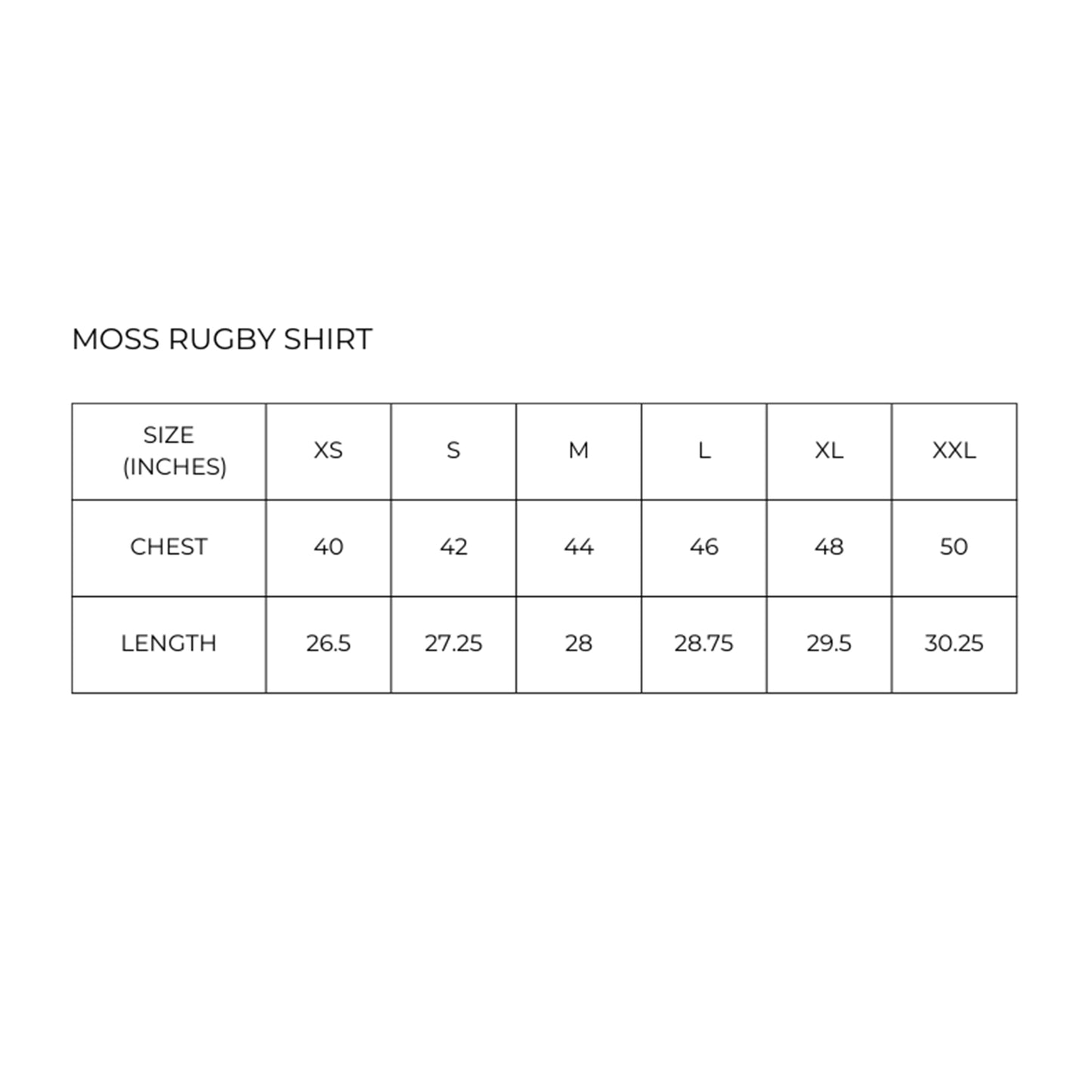 MOSS RUGBY SHIRT