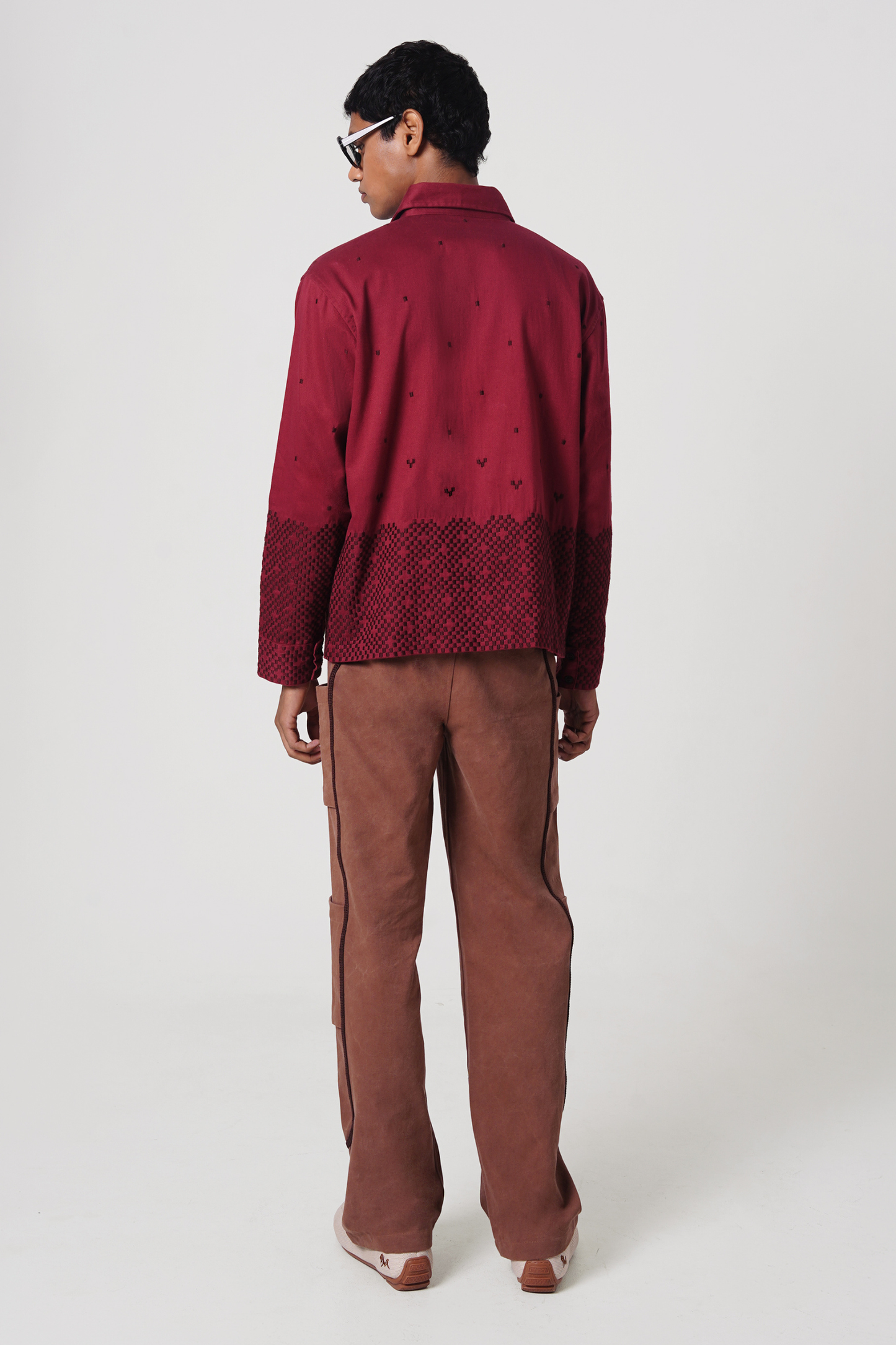 KOLAM SHIRT (MAROON)
