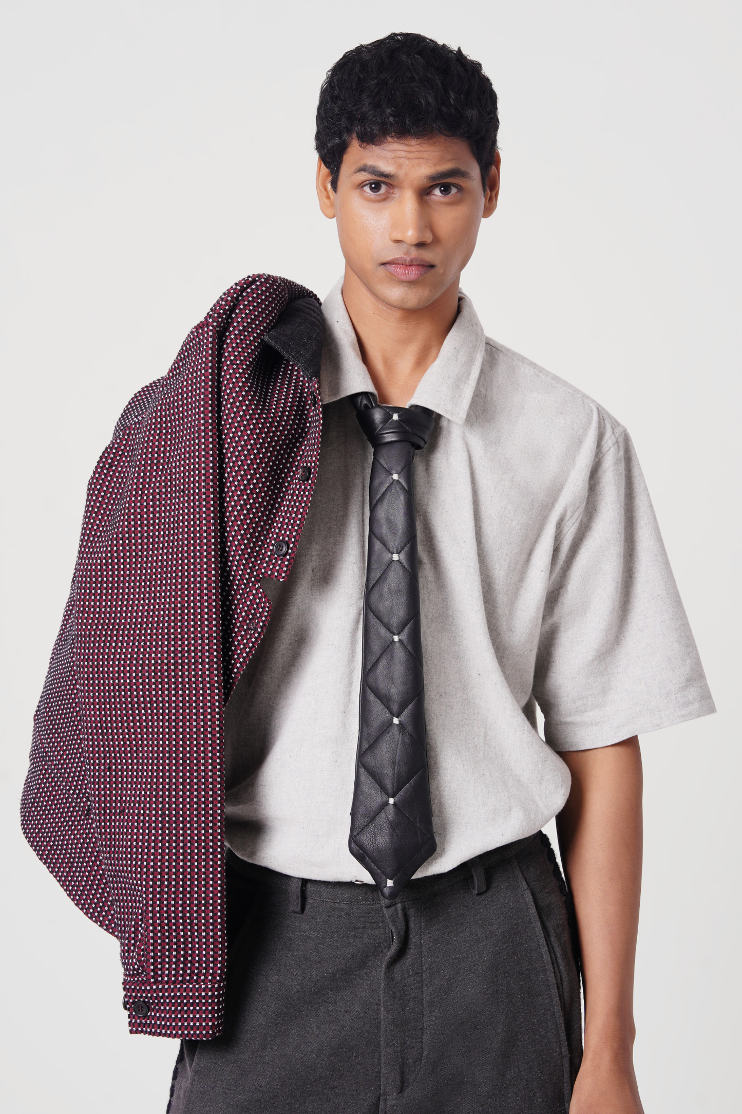 MICRO CHECK JACKET (RED)