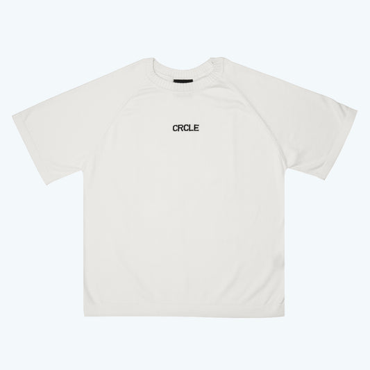 CRCLE KNIT TEE - OFF WHITE