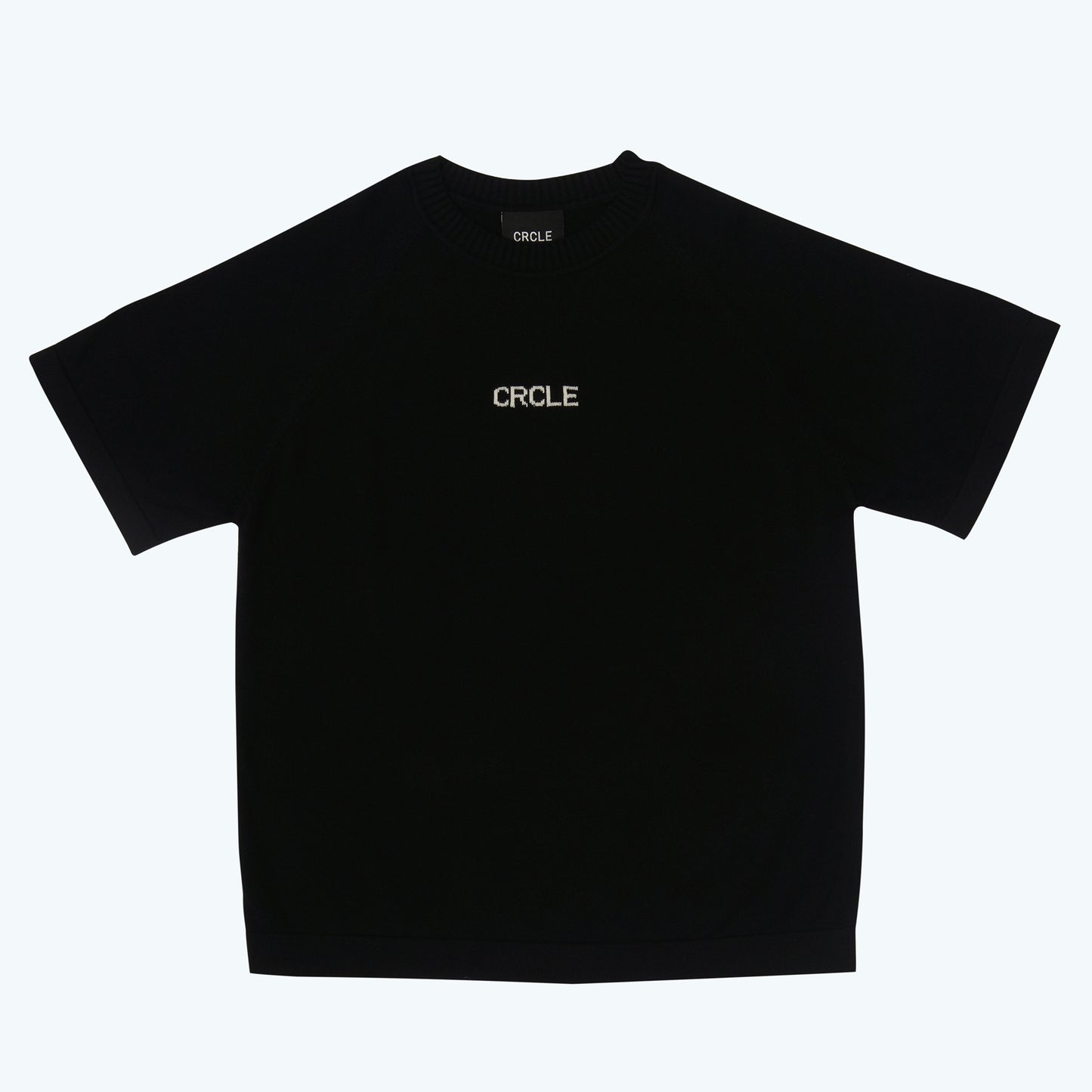 CRCLE KNIT TEE - BLACK