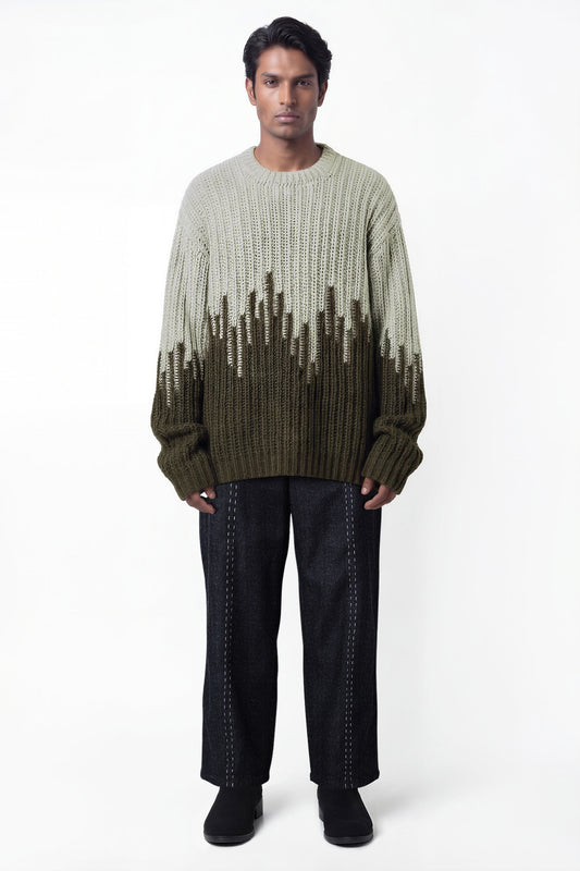 DRIP HAND CROCHETED SWEATER