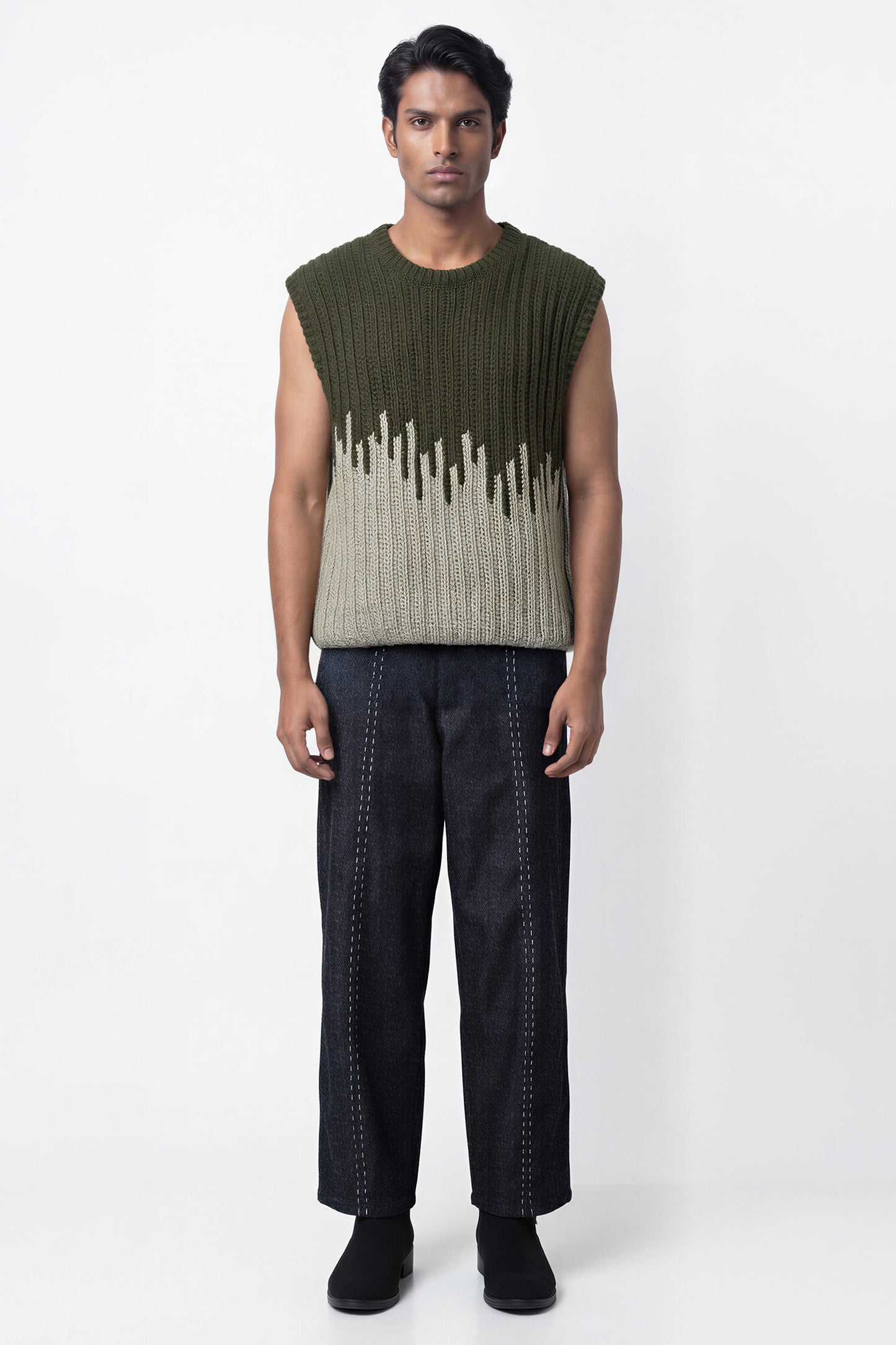 DRIP HAND CROCHETED SWEATER VEST