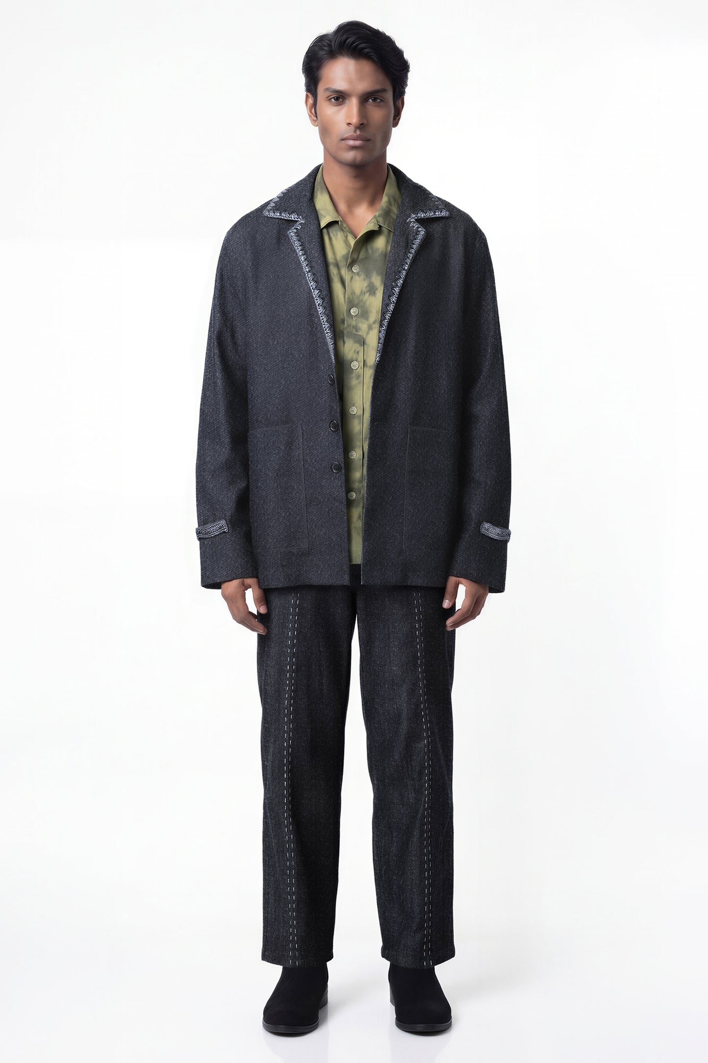 EDGE KHADI DENIM BLAZER