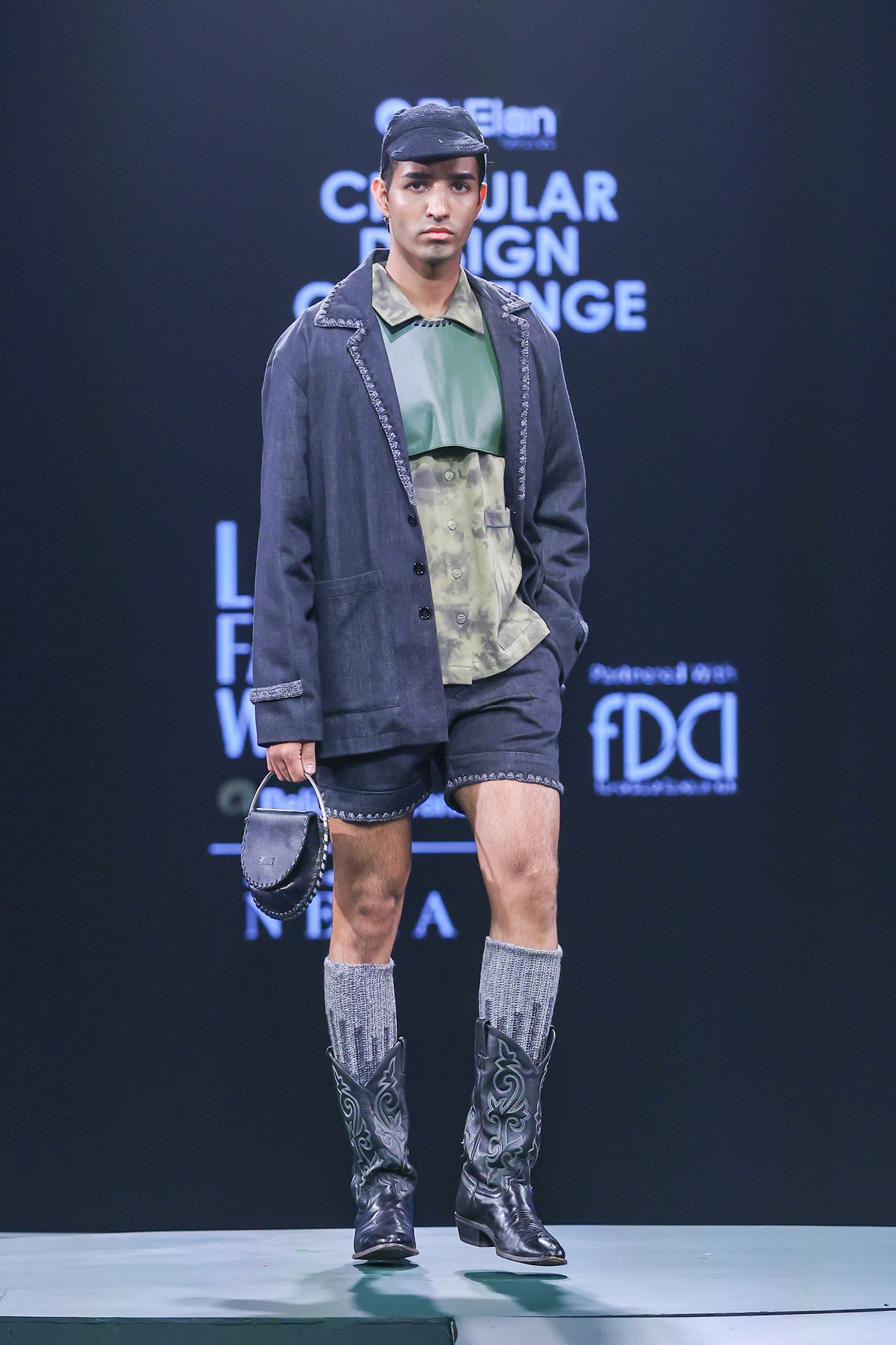 EDGE KHADI DENIM BLAZER