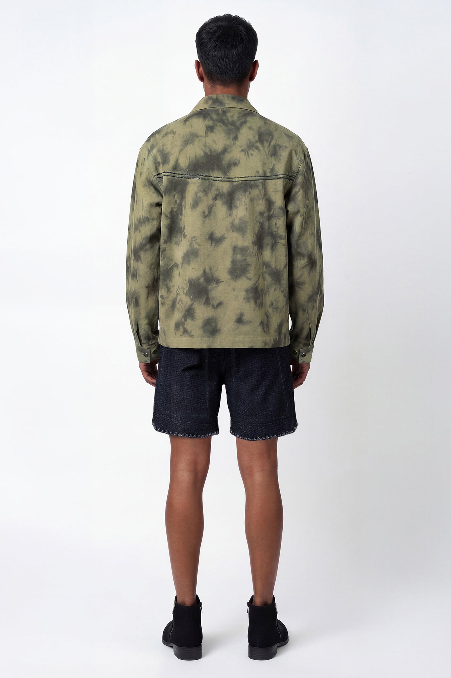 EDGE KHADI DENIM SHORTS