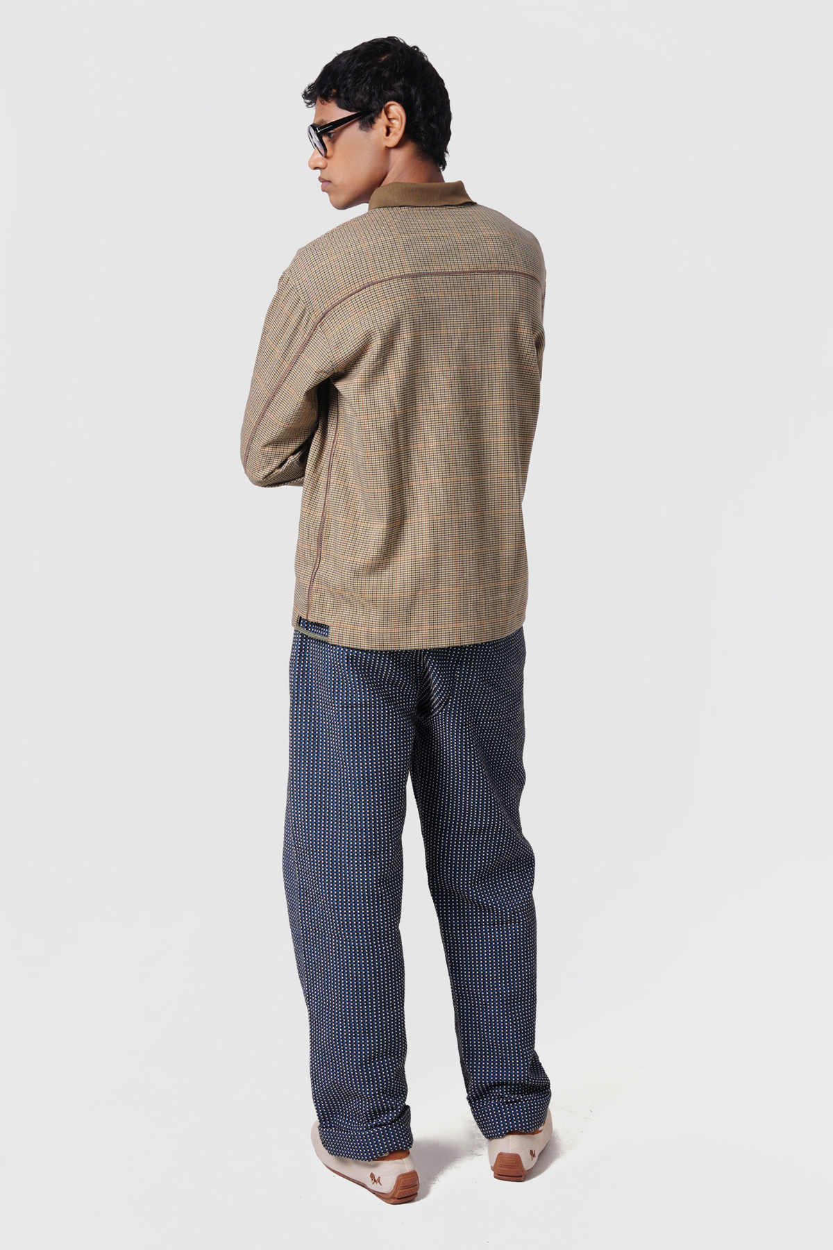 MICRO CHECK PANT (BLUE)