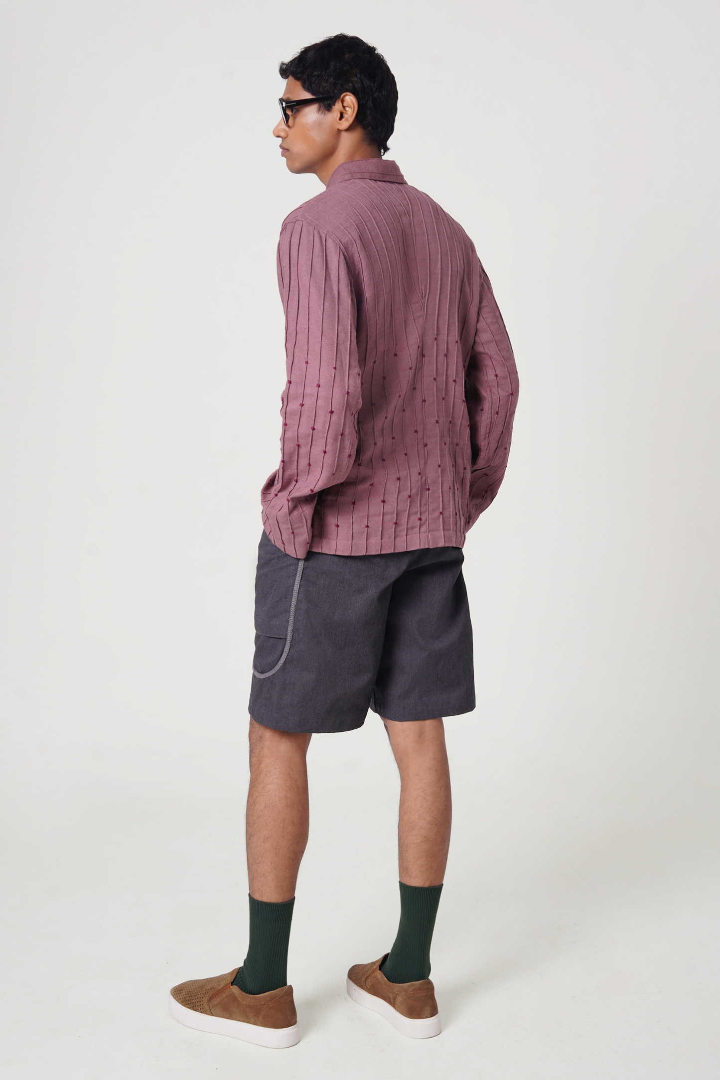 PARALLEL SHIRT (DUSTY PINK)