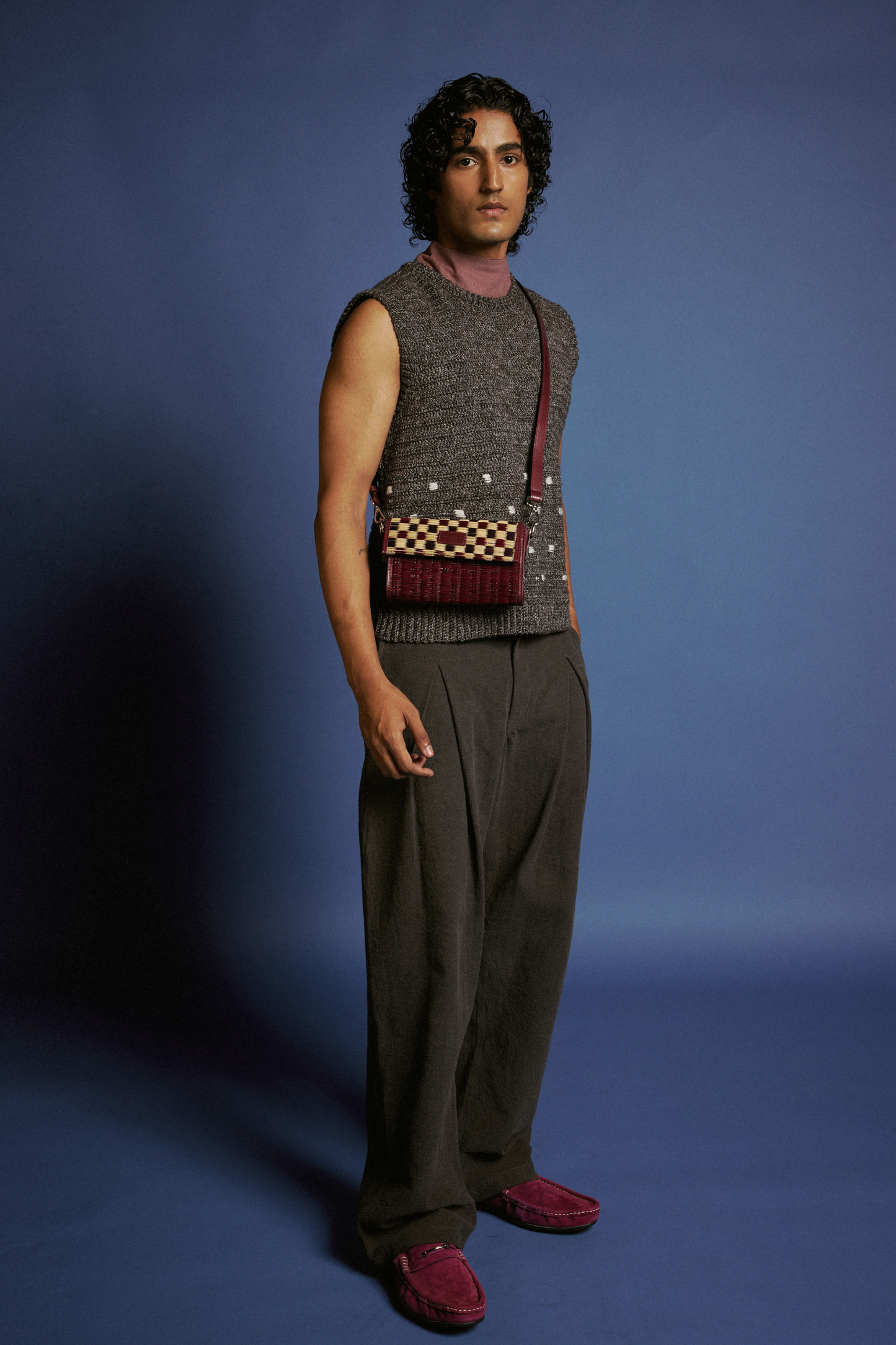 THE BLOCK BAG MINI (MAROON)