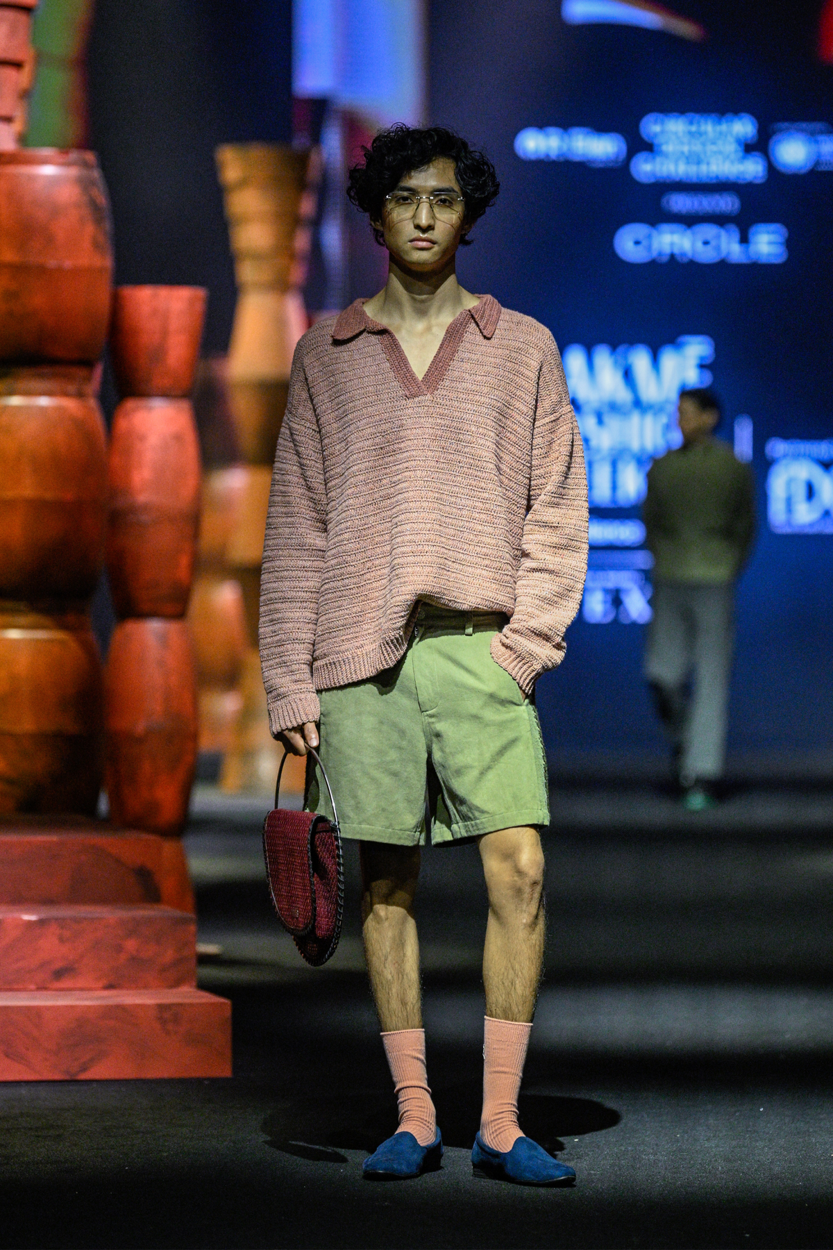 BRAIDED PANEL SHORTS