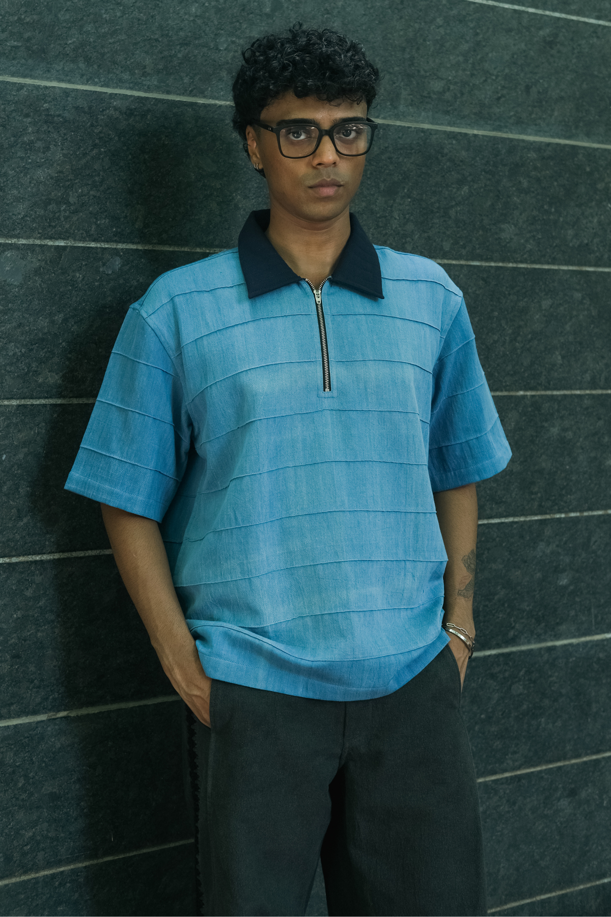 DARE HOUSE POLO SHIRT (INDIGO)