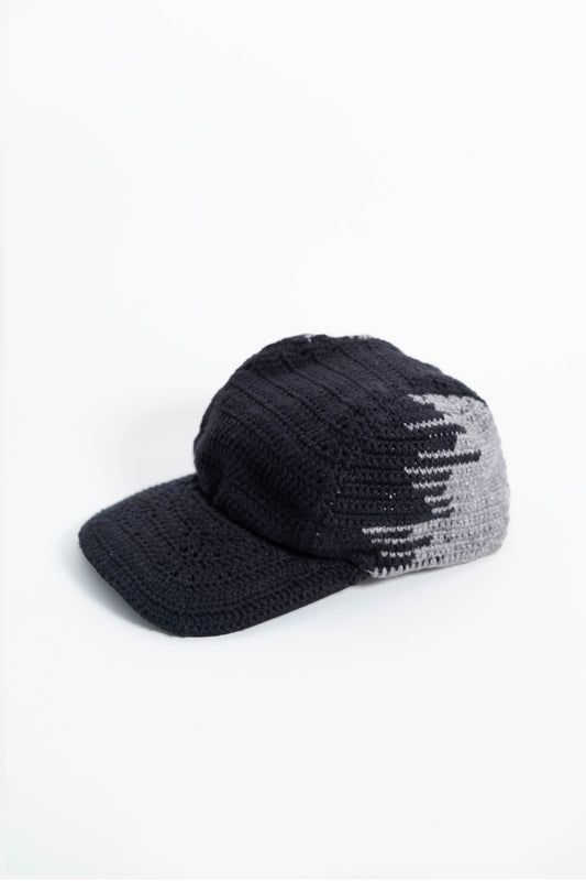 DRIP CROCHET CAP (BLACK/GREY)