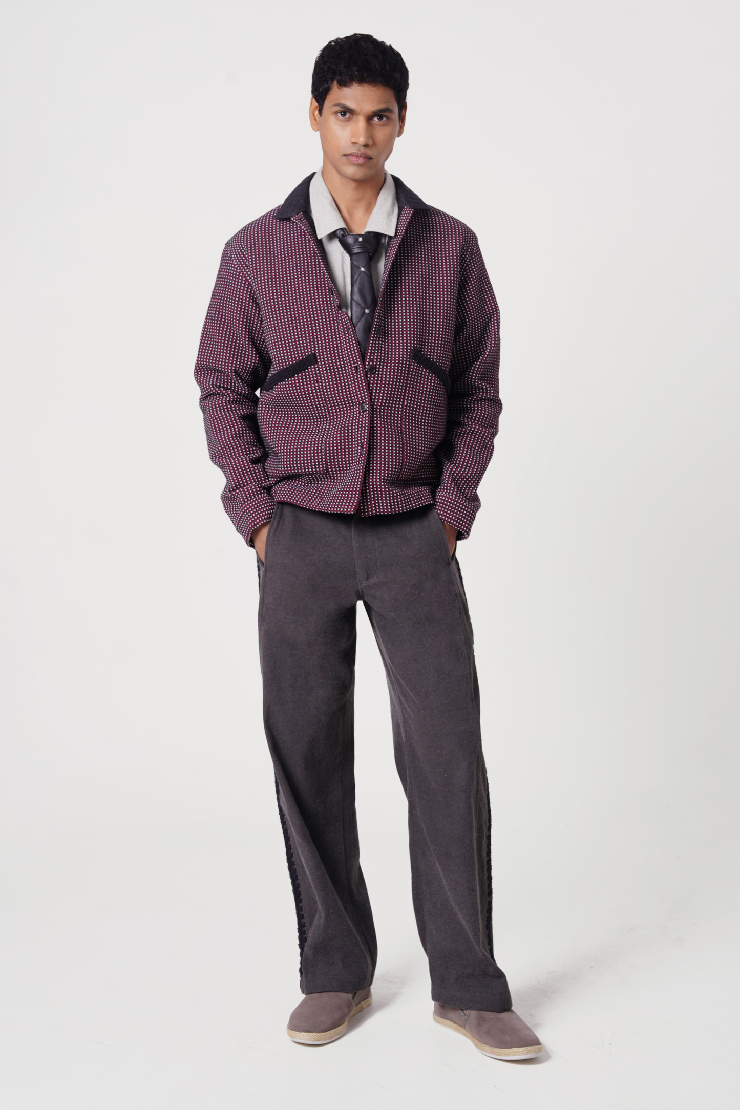 BRAIDED PANEL PANT