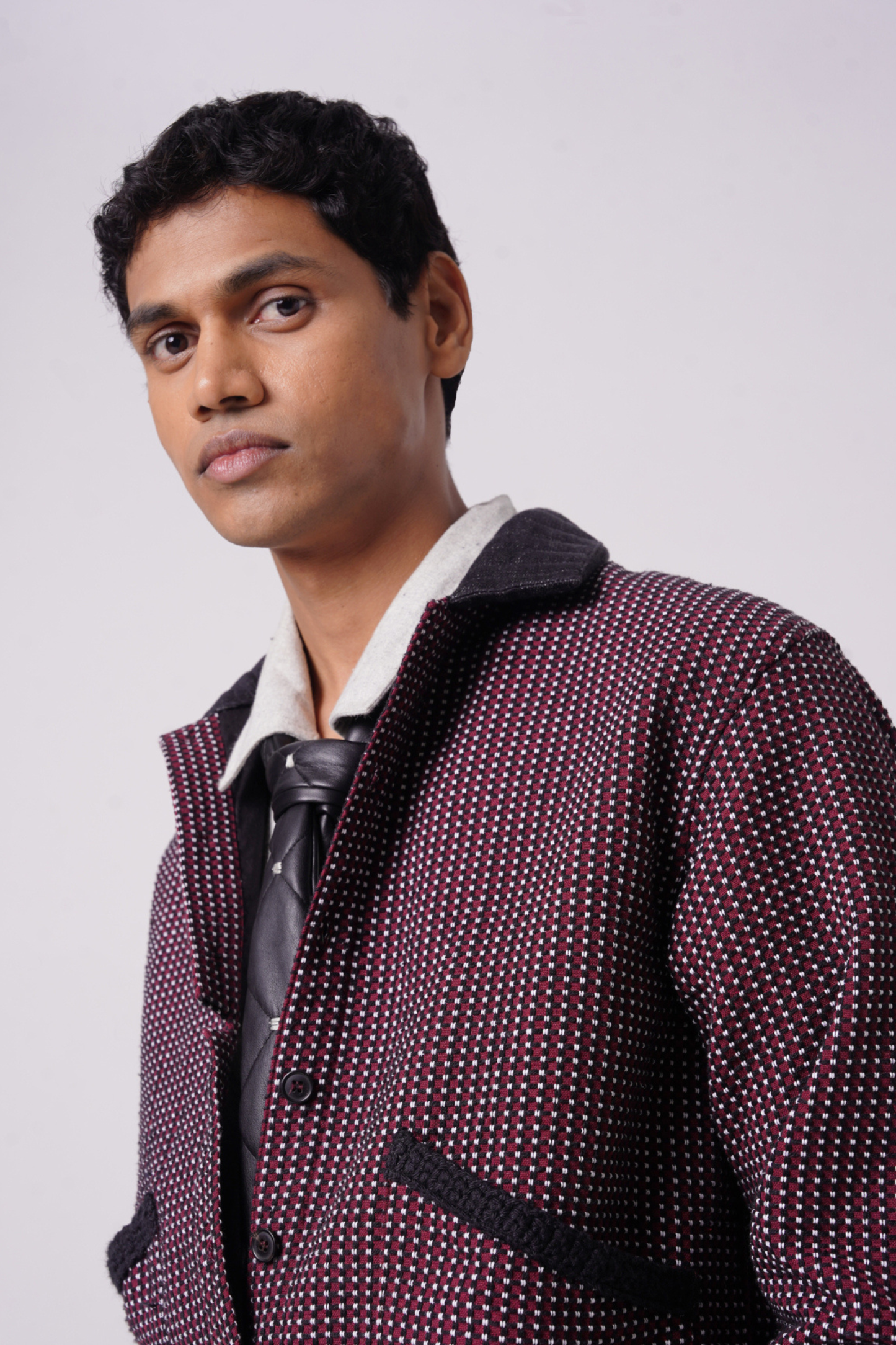 MICRO CHECK JACKET (RED)