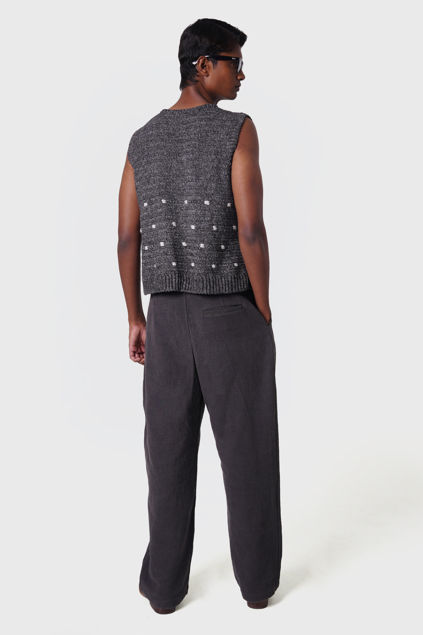PLEATED PANT (GREY)