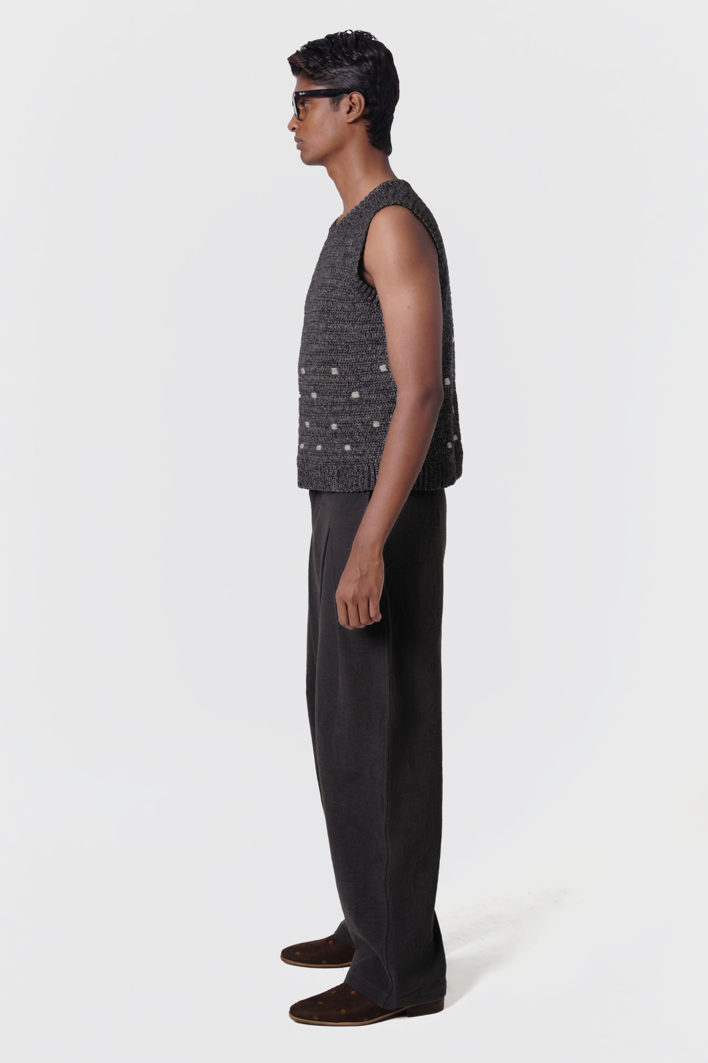 PLEATED PANT (GREY)