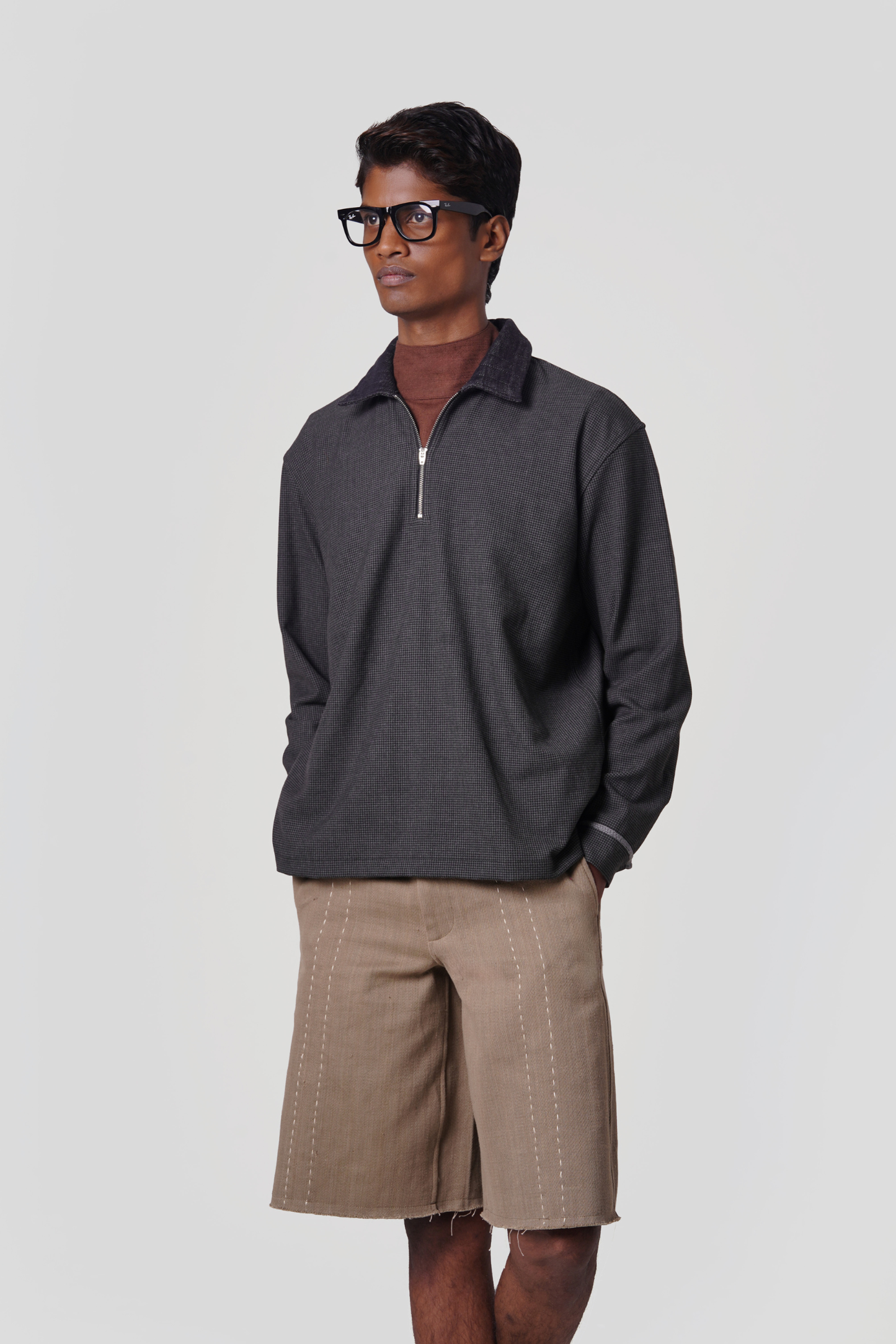 PUFFER HOUNDSTOOTH POLO SHIRT