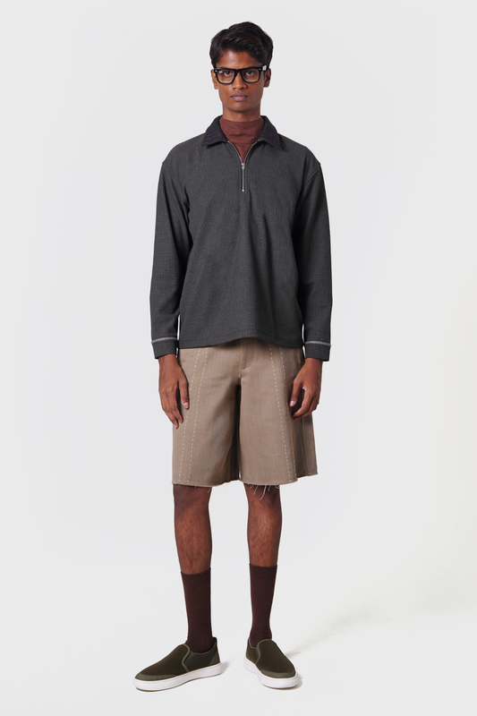 PUFFER HOUNDSTOOTH POLO SHIRT