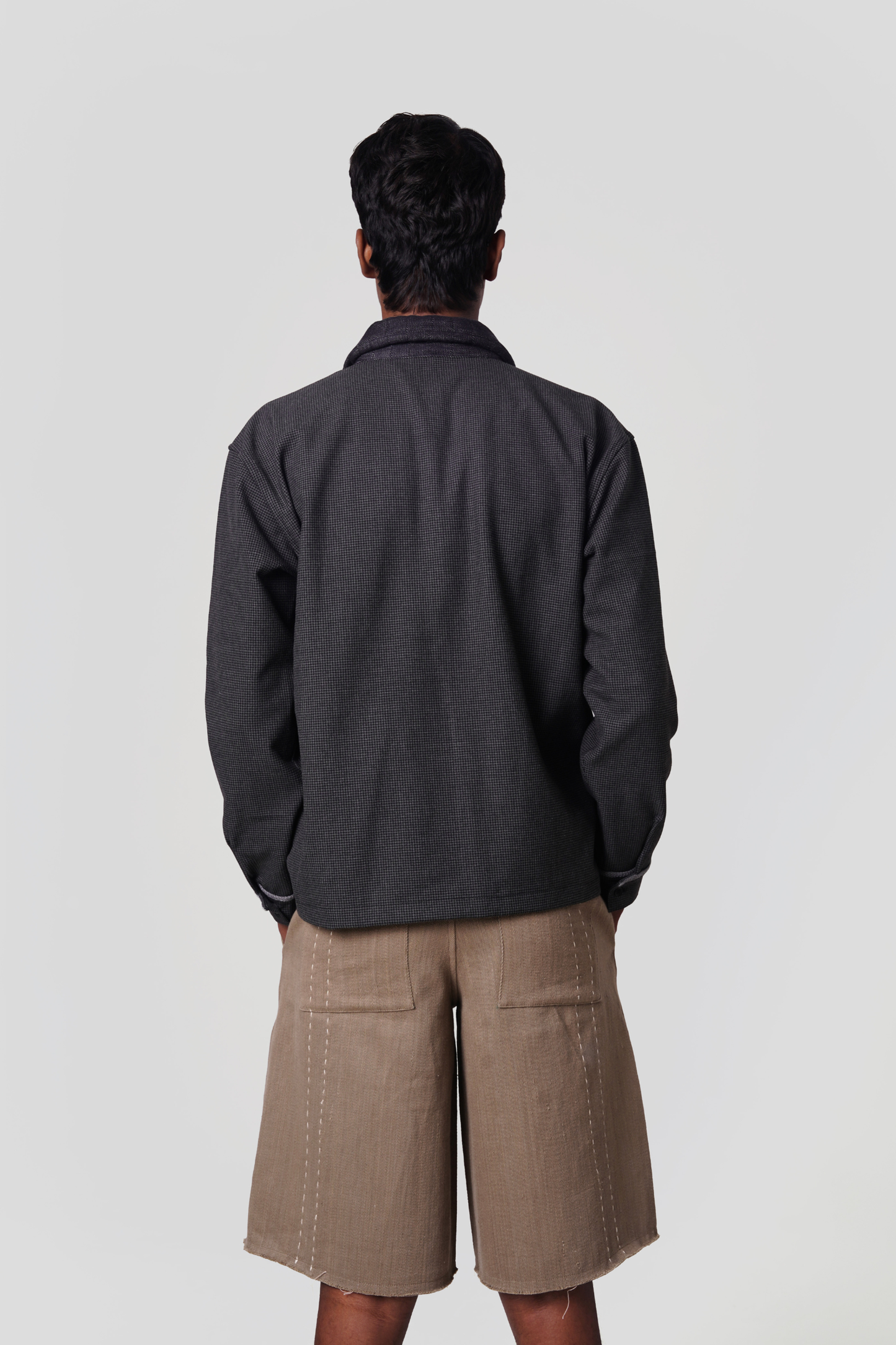 PUFFER HOUNDSTOOTH POLO SHIRT